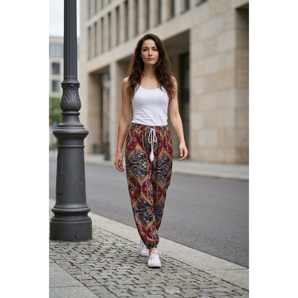 Emery Rose Paisley Women’s Harem Pants Size S Multicolor Bohemian India